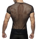 Mesh Mixed Shirt ADF123